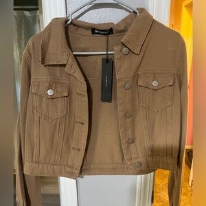 NWT cropped jacket